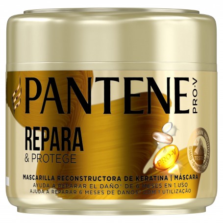 Pantene Pro-V Mascarilla Intensiva Repara & Protege - Tratamiento de Keratina para Pelo Dañado y Frágil, 300ml