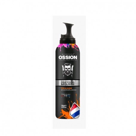 Ossion Premium Barber Tiente Espuma Color Semipermanente Orange 150ml