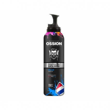 Ossion Color Mousse Azul 150ml - Semi Permanente para Vitalidad y Brillo