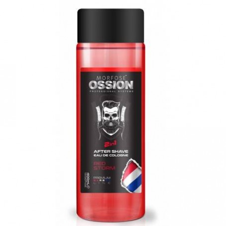 Ossion After Shave Eau de Cologne Red Storm 400ml - Protección y Fragancia Duradera