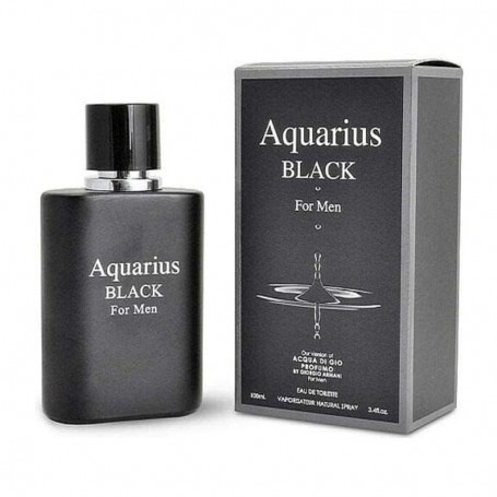 Aquarius Black for Men Perfume para Hombre - Eau de Toilette - 100ml