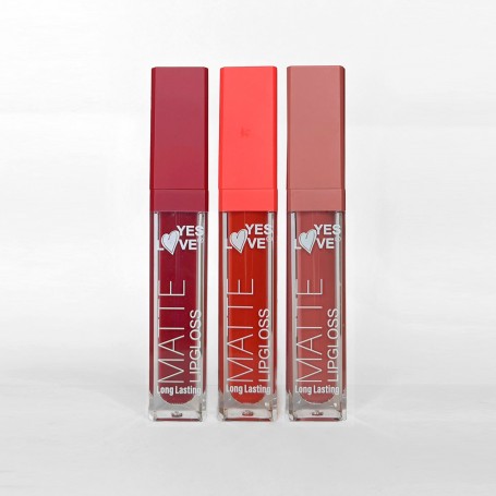 Pintalabios Mate - Matte Lip Gloss Long Lasting - Color (3-10-11) - Yes Love