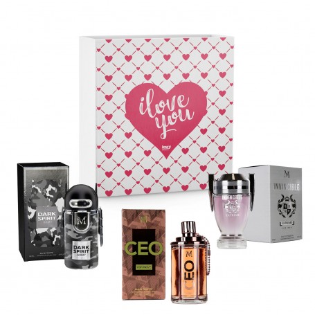 Pack 3 Perfumes para Hombre - Eau de Toilette- 100ml - Edición San Valentín Perfecto para Regalo