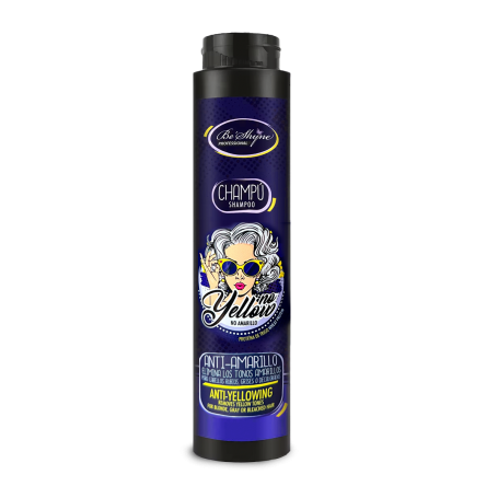 Be Shyne Champú No Yellow Anti-Amarillo Matizante 400ml - Para Cabellos Rubios, Grises o Decolorados