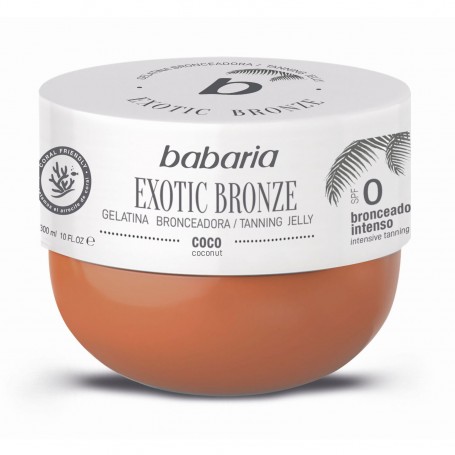 Babaria Exotic Bronce Gelatina Bronceadora con Aceite de Coco - Intensifica el Bronceado Natural, 300ml