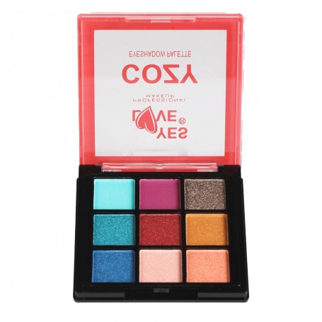 Paletas de Sombras de Ojos Cozy Nº 2 - 9 Tonos - Eyeshadow - Alta Pigmentación - Yes Love