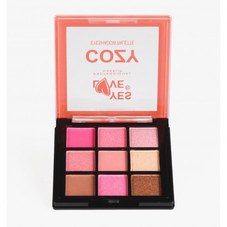 Paletas de Sombras de Ojos Cozy Nº 3 - 9 Tonos - Eyeshadow - Alta Pigmentación - Yes Love