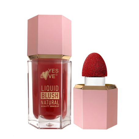 Liquid Blush Natural - Colorete Liquido- Todo en Uno: Mejillas, Labios y Sobra de Ojos Nº 1