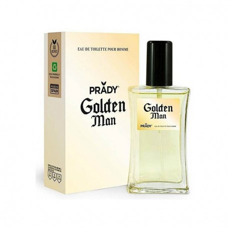 Golden Man by Prady Hombre - Eau de Toilette para Hombre de 90ml