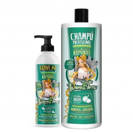 Pack DonaFlora Rapunzel: Champú 1000ml + Leave-In 500ml