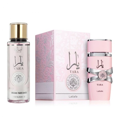 Pack Lattafa Yara: Perfume 100ml + Bruma de Perfume 200ml