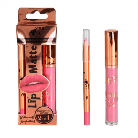 Lip Combo: Brillo de labios + Perfilador Nº 4 - Yes Love