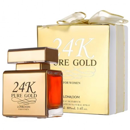24K Pure Gold Eau de Parfum - Perfume de Mujer - 100ml - LONKOOM