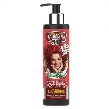 Mascarilla Matizadora 3D Rojo Intenso DonaFlora 300ml (Rojo o Pelirrojo)