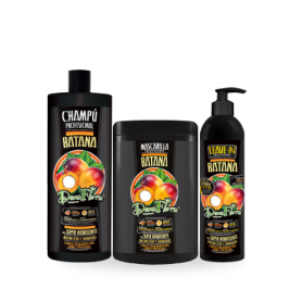 Pack DonaFlora Batana: Champú 1000ml + Mascarilla Capilar 1000ml  + Leave-in 500ml - Super Hidratación