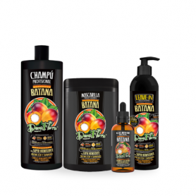 Pack DonaFlora Batana: Champú 1000ml + Mascarilla Capilar 1000ml  + Leave-in 500ml - Tonico 100ml - Super Hidratación