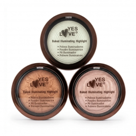 Yes Love Polvos Iluminadores Stellar Glow 3 Tonos Brillo Radiante Maquillaje