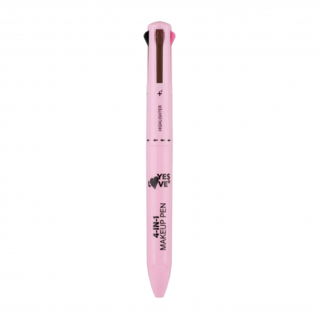 Yes Love Lápiz Maquillaje Multiusos 4 en 1: Delineador Ojos, Labios, Cejas, Iluminador